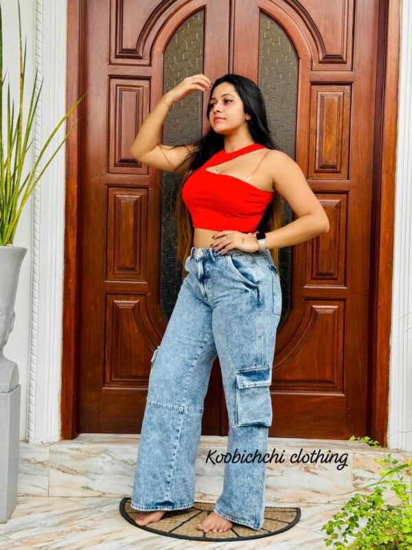 Forever 21 Cargo High Waist Jean