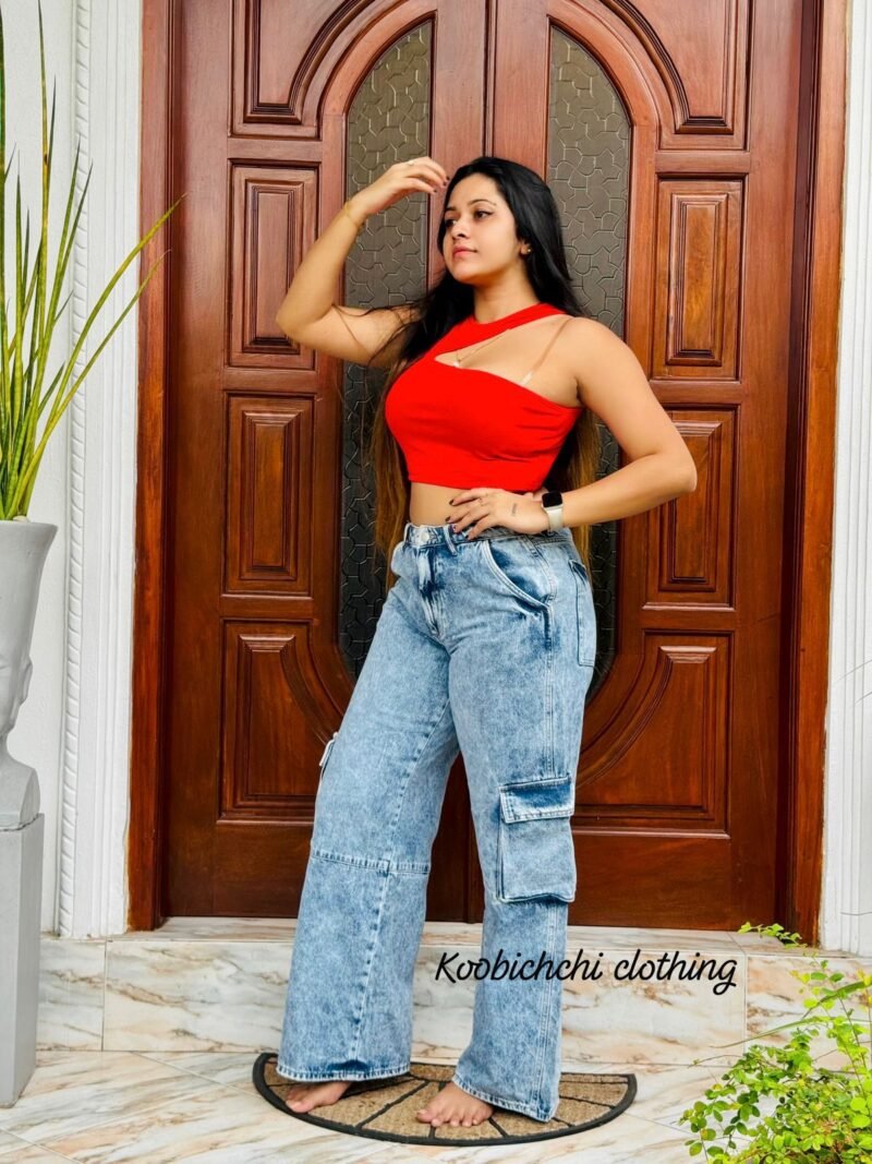 Forever 21 Cargo High Waist Jean