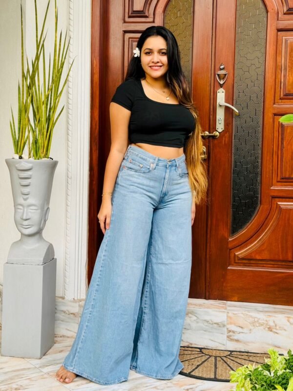 XL extra wide leg high waist Jean