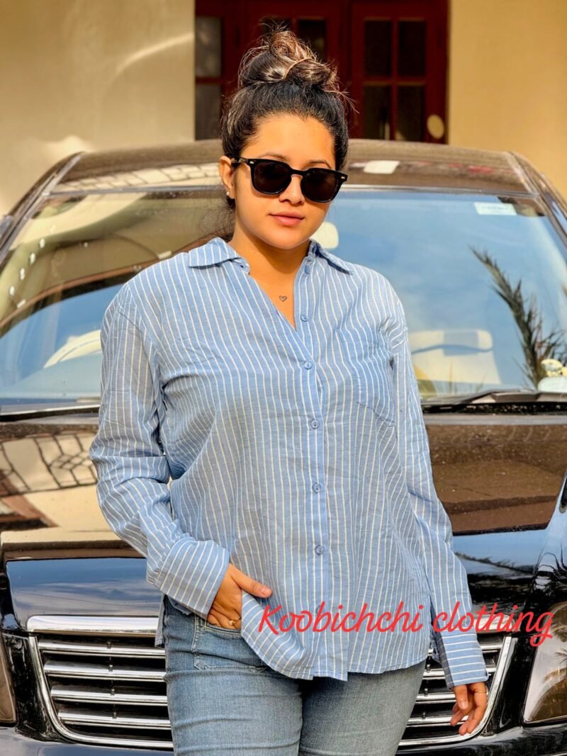 Oversized Shirt Blouse for Women | Relaxed Fit Top - Image 3