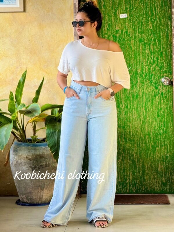 High Waist Cinch Baggy Jeans | Women's Lightweight Denim