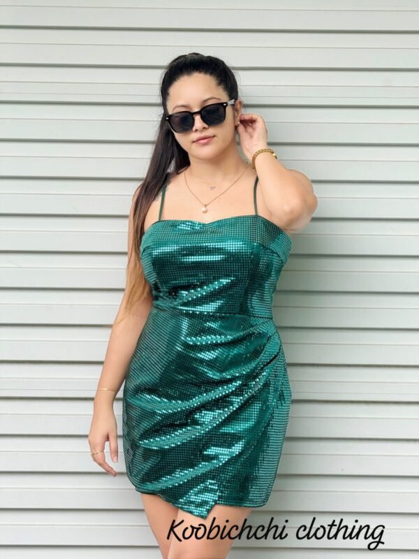 Ladies Party Dress | Royal Blue, Light Pink & Green | Sizes XS-XL